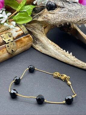 Swarovski black crystal bracelet